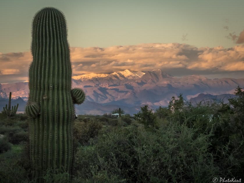 Snow in the SuperStition Mountains